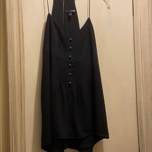Black tank top blouse